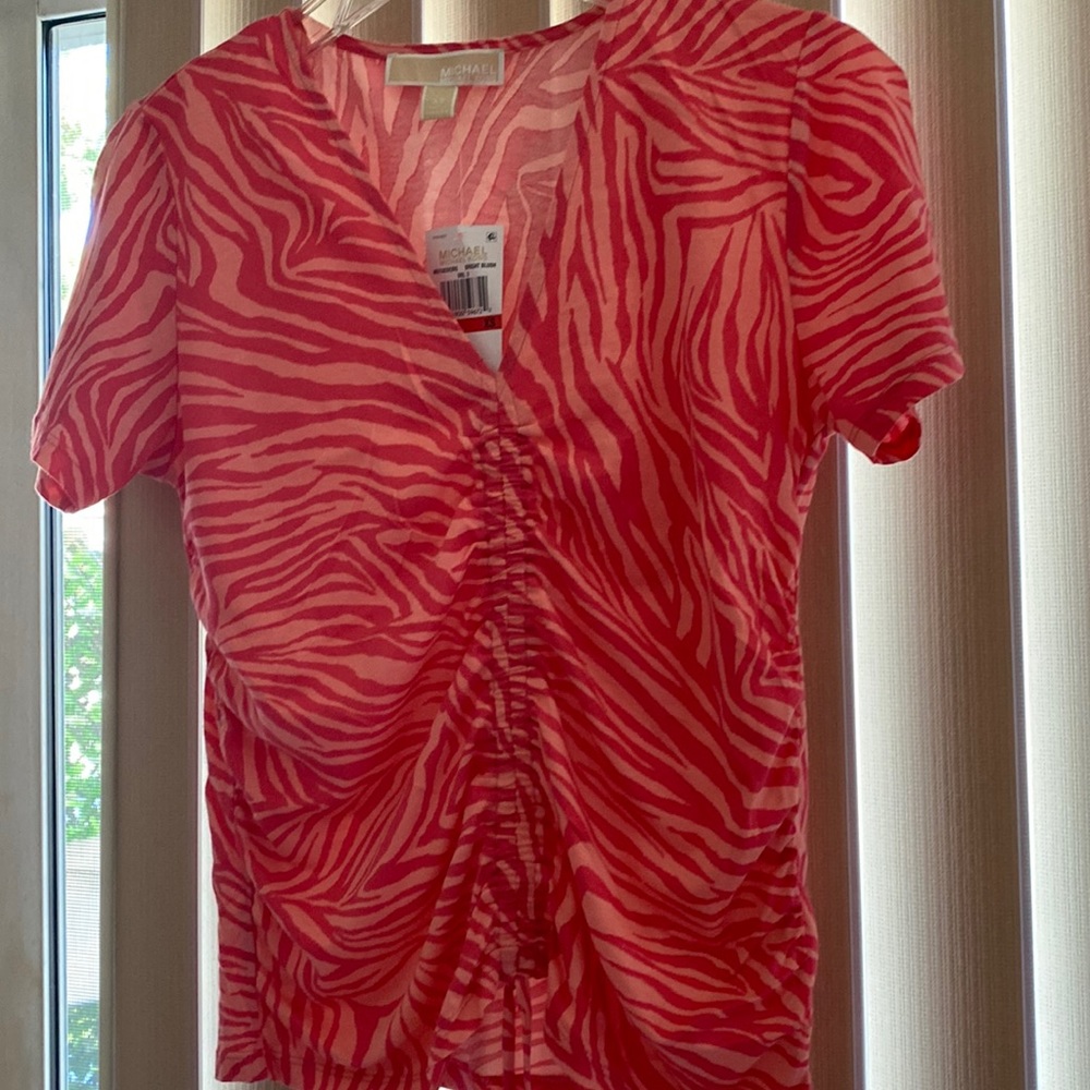 New Michael Kors mostly cotton top